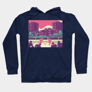 Ice Hockey view landscape Hoodie